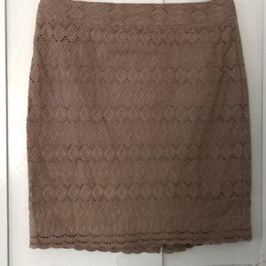 Ann Taylor Eyelet Skirt